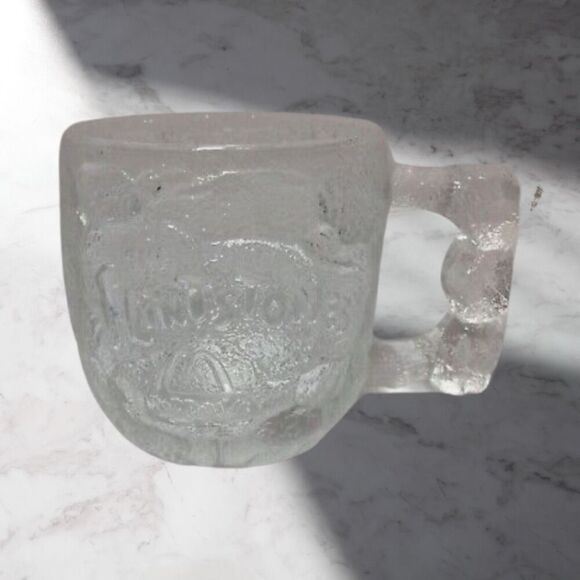 Set of 2 1983 McDonalds Flintstone Rocky Road Mugs - Picture 1 of 4